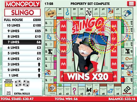 Slingo Monopoly betsul